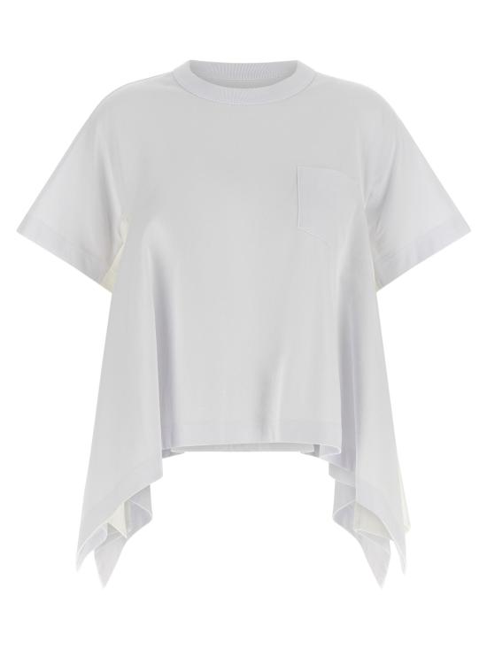 26SS 사카이 반팔 티셔츠 2608349 101 White