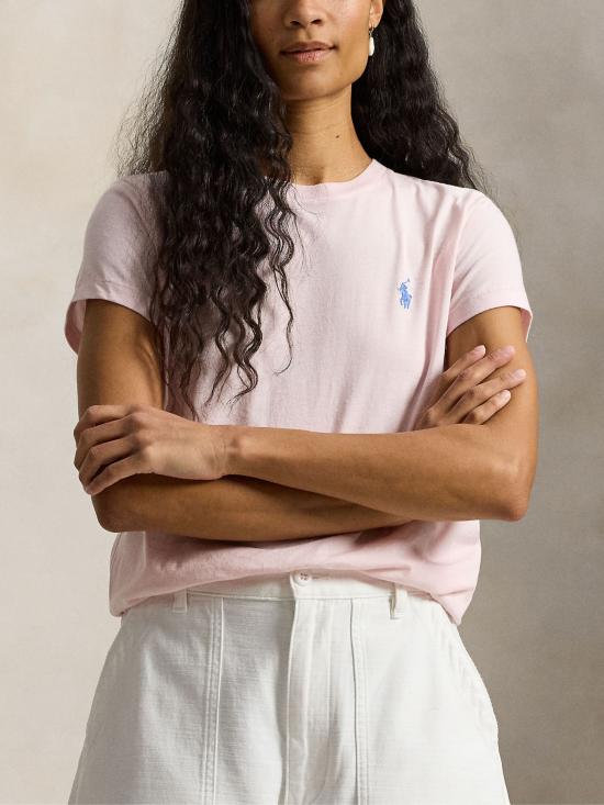 26SS 랄프 로렌 반팔 티셔츠 211B14605 014 Pink - RALPH LAUREN