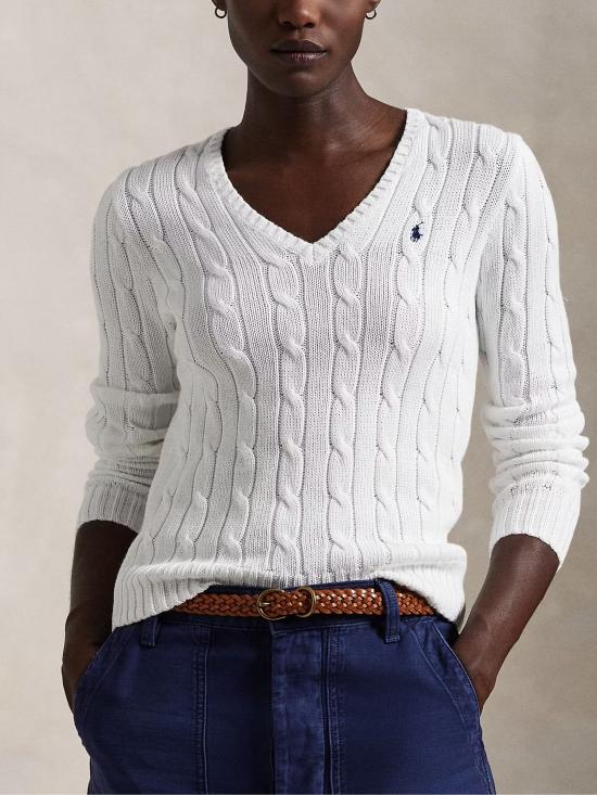 26SS 랄프 로렌 스웨터 211971870 003 White - RALPH LAUREN