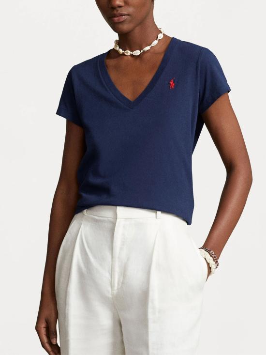 26SS 랄프 로렌 반팔 티셔츠 211B14611 008 Blue - RALPH LAUREN