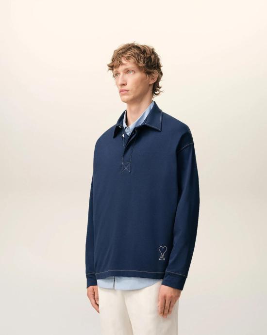 26SS 아미 반팔 티셔츠 HPL425726 A021 Encre - AMI