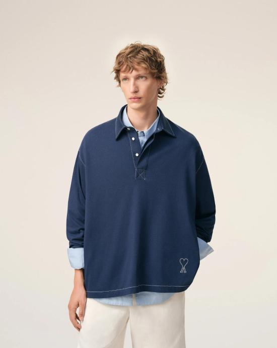 26SS 아미 반팔 티셔츠 HPL425726 A021 Encre - AMI