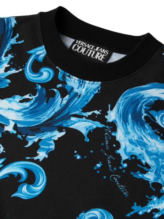 26SS 베르사체 긴팔 티셔츠 80GAI3R0 FS196G89 Black - VERSACE