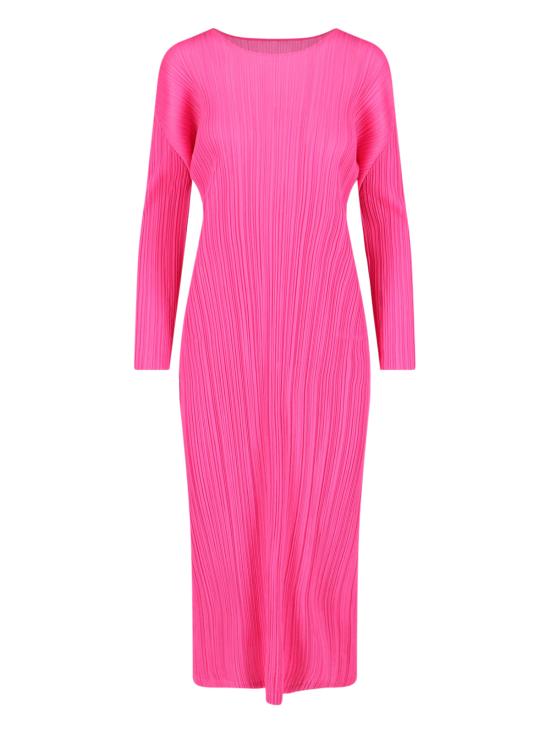 26SS 플리츠플리즈 미디 원피스 PP66JH116 21 Pink