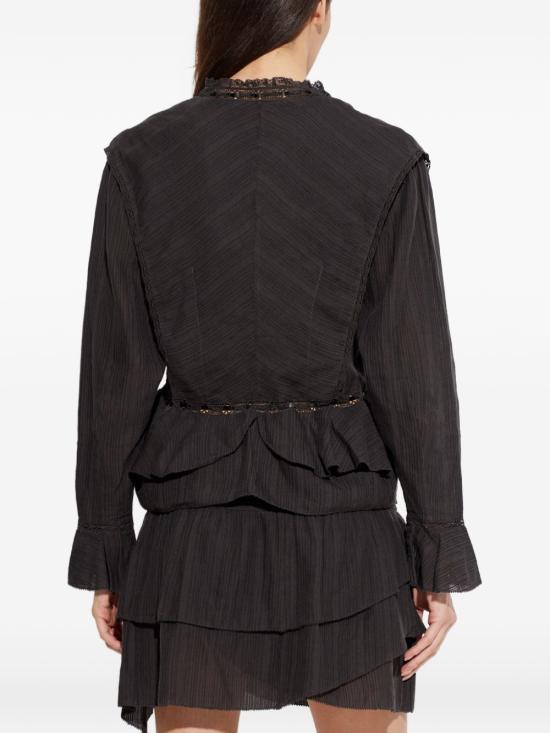 26SS 이자벨마랑에뚜왈 긴팔 티셔츠 HT0783FA D1J11E01BK Black - ISABEL MARANT ETOILE