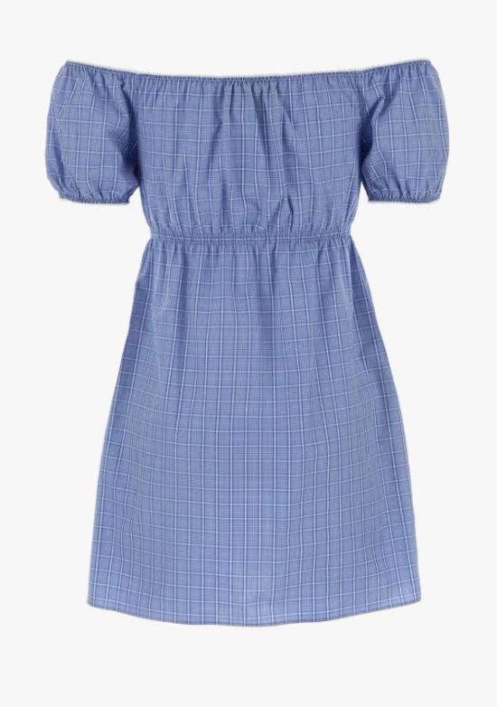 26SS 미우미우 미디 원피스 MF6225SOOO183A F0076 CELESTE - MIU MIU