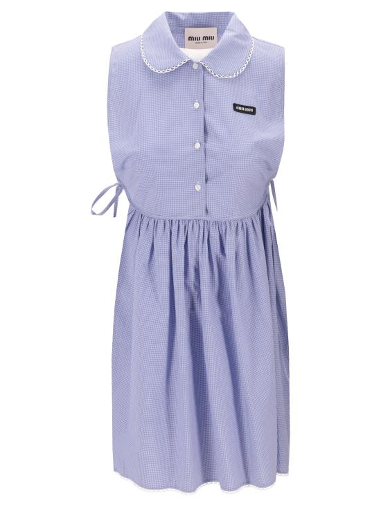 26SS 미우미우 미디 원피스 MF6203SOOO187G F0AZ1 BIANCO AZZURRO