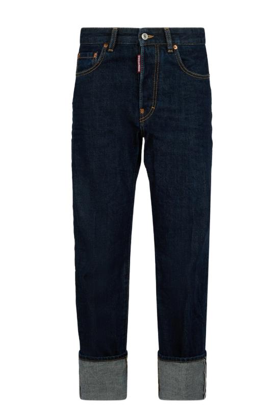 26SS 디스퀘어드2 스트레이트 팬츠 S75LB1163S30833 470 NAVY BLUE