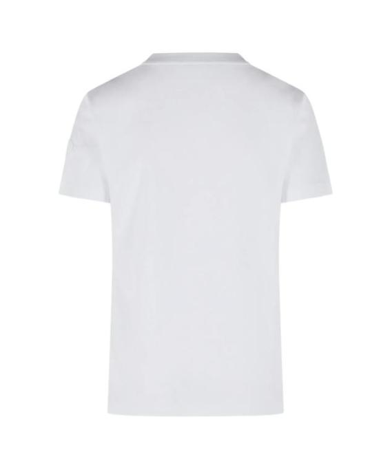 26SS 몽클레어 리본 로고 코튼 티셔츠 L10938C0001789B8Y 00A WHITE - MONCLER
