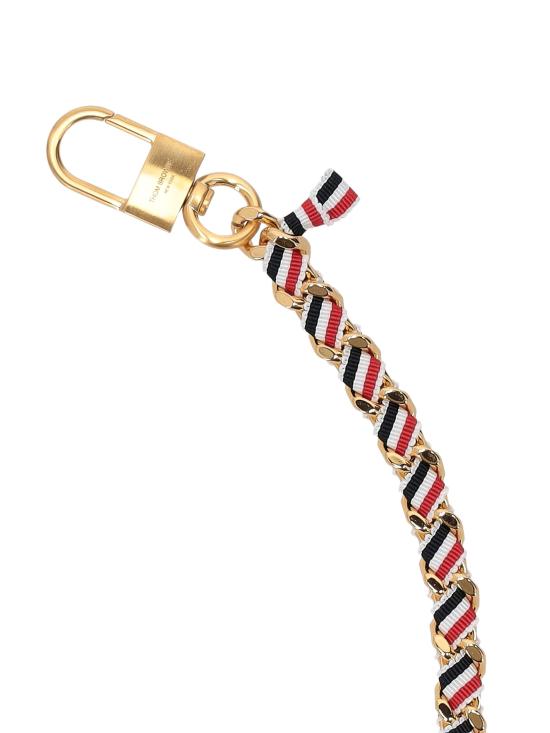 26SS 톰브라운 가죽소품 UAM081A01763 701 NAVY WHITE - THOM BROWNE