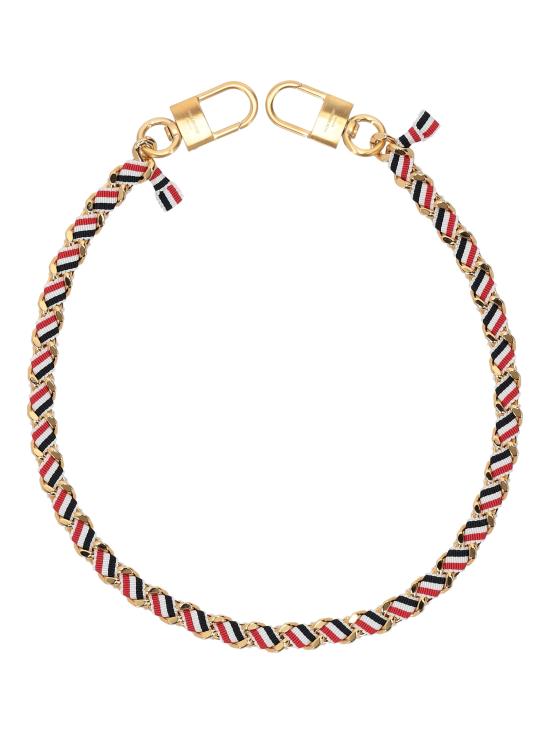 26SS 톰브라운 가죽소품 UAM081A01763 701 NAVY WHITE