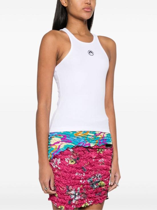 26SS 마린세르 긴팔 티셔츠 WTT014A CJER0011 WH10 White - MARINE SERRE