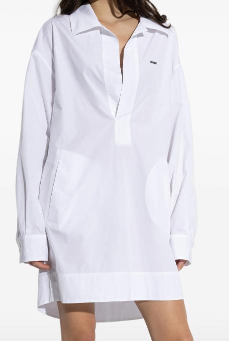 26SS 디스퀘어드2 미디 원피스 S75CV0980S36275 100 WHITE - DSQUARED2