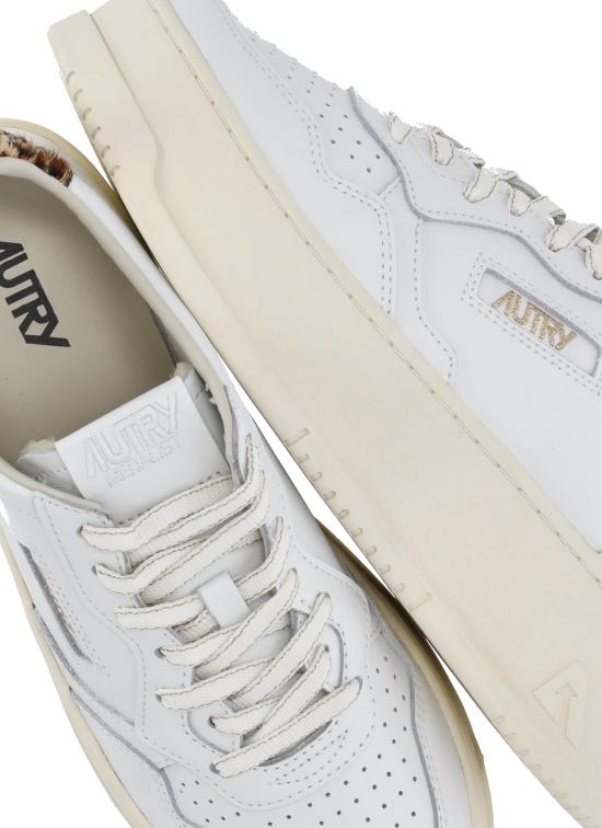 26SS 오트리 메달리스트 플랫폼 스니커즈 PTLW VO01WHT LEOP White - AUTRY