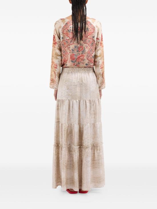 26SS 피에르루이마샤 미디 스커트 ALOE S GO12166 147079 101 Beige - PIERRE LOUIS MASCIA