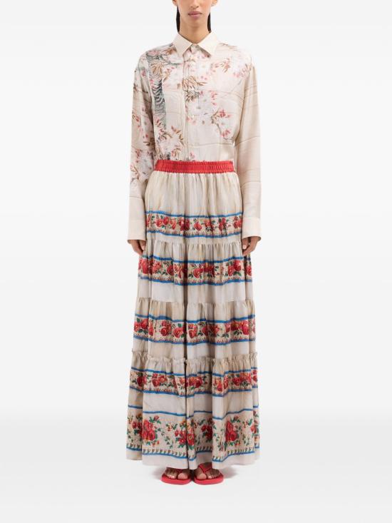 26SS 피에르루이마샤 미디 스커트 ALOE S GO12166 518272 101 Red - PIERRE LOUIS MASCIA