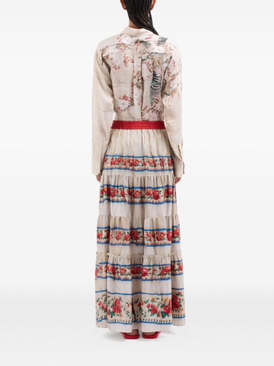 26SS 피에르루이마샤 미디 스커트 ALOE S GO12166 518272 101 Red - PIERRE LOUIS MASCIA