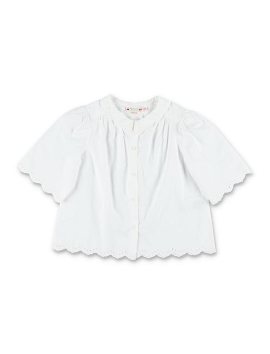 26SS [키즈] 봉쁘앙 셔츠 S06GBLW00029 002 BLANC LAIT