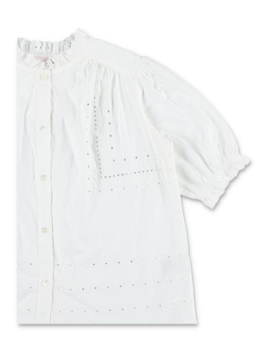 26SS [키즈] 봉쁘앙 셔츠 S06GBLW00010 102 UPB BLANC LAIT - BONPOINT