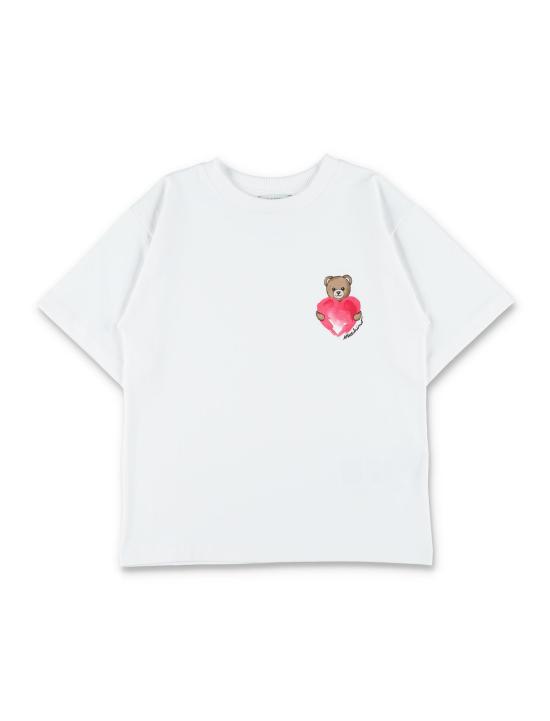 26SS [키즈] 모스키노 오버롤 HDG01PLBA00 84340 WHITE PINK - MOSCHINO