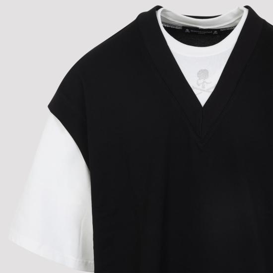 26SS 마스터마인드 폴로 티셔츠 MJ26EE1TS099 020 BLACK WHITE - MASTERMIND