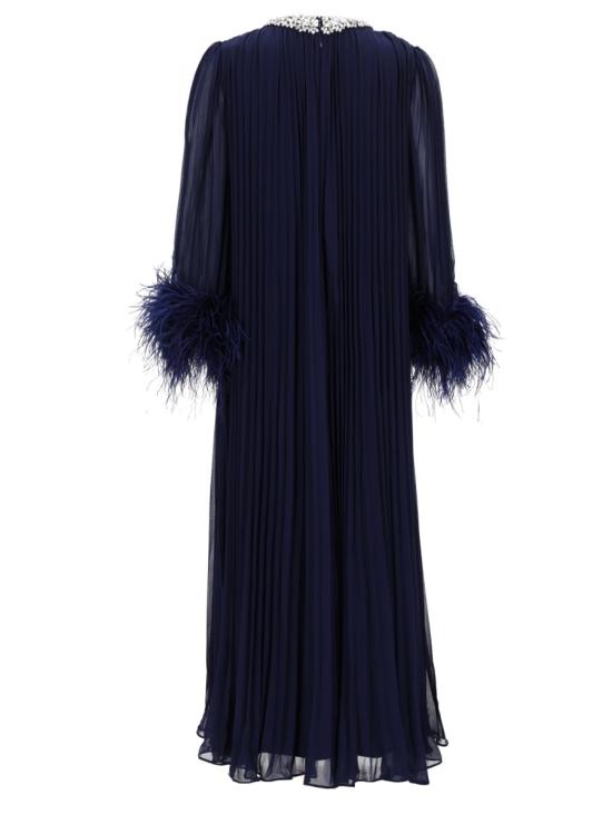 26SS 셀프 포트레이트 롱 원피스 RS26 510M N NAVY BLUE - SELF PORTRAIT