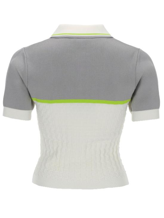 26SS 카사블랑카 폴로 티셔츠 W SP26 KW 1247 01WHITE - CASABLANCA