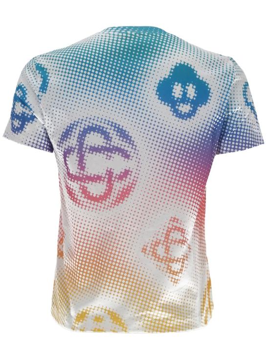 26SS 카사블랑카 반팔 티셔츠 W SP26 JTS 020 03HALFTONELOGO MULTICOLOUR - CASABLANCA