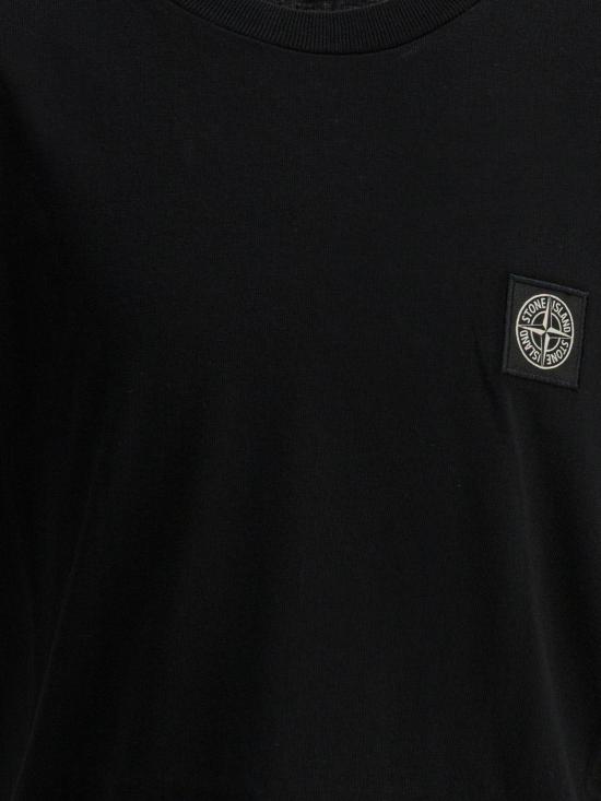 26SS [키즈] 스톤 아일랜드 티셔츠 2100002KS0047V0029 Black - STONE ISLAND