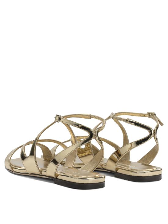 26SS 지미추 샌들 AYLA FLATQUIGOLD Gold - JIMMY CHOO