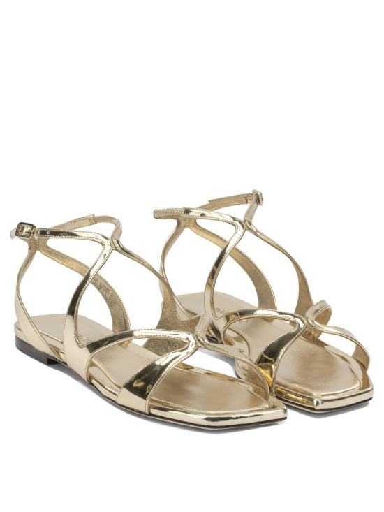 26SS 지미추 샌들 AYLA FLATQUIGOLD Gold - JIMMY CHOO
