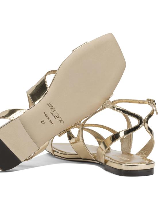 26SS 지미추 샌들 AYLA FLATQUIGOLD Gold - JIMMY CHOO