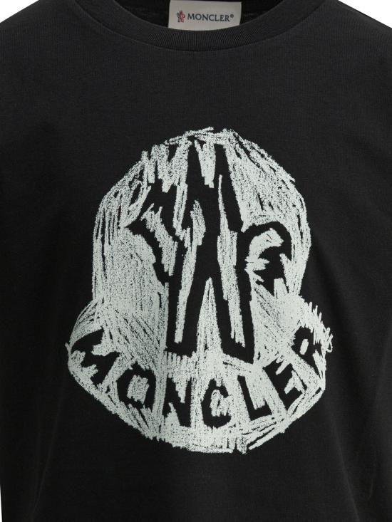 26SS [키즈] 몽클레어 티셔츠 8C00015 89AFV999 Black - MONCLER