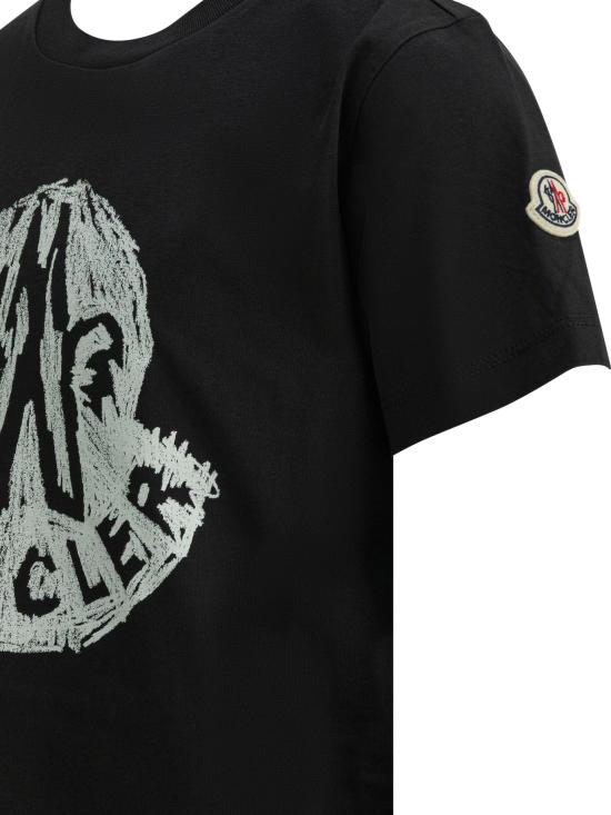 26SS [키즈] 몽클레어 티셔츠 8C00015 89AFV999 Black - MONCLER