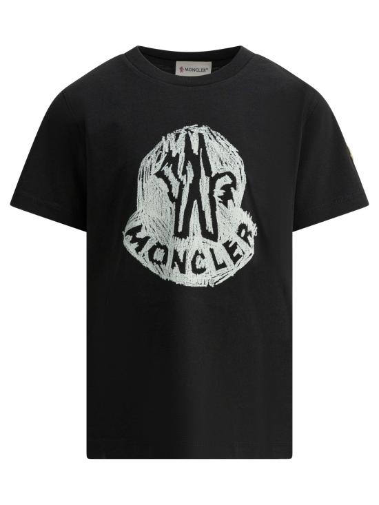 26SS [키즈] 몽클레어 티셔츠 8C00015 89AFV999 Black