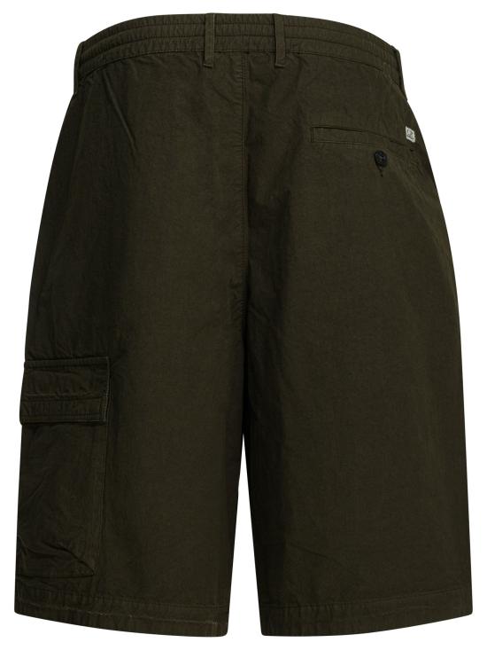 26SS 씨피 컴퍼니 스트레치 사틴 카고 렌즈 쇼츠 20CMBE127A110325G683 Green - C.P. COMPANY