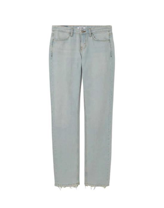  리던 데님 팬츠 Re/Done Snatch Back Straight Jean Bleach Distress