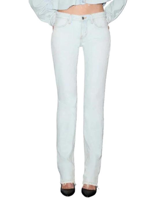  리던 데님 팬츠 Re/Done Snatch Back Straight Jean Bleach Distress - RE/DONE