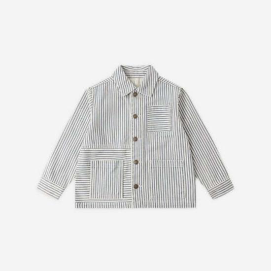  [키즈] Rylee + Cru 자켓 키즈 레일로드 스트라이프 데님 재킷 (내추럴)