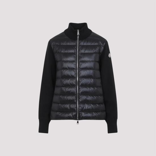  몽클레어 가디건 몽클레르 트리코  블랙 - MONCLER