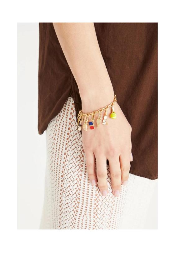  클레어 브이 목걸이/팬던트 클레어 V. 크루아상 참 빈티지 골드 - CLEARE V.