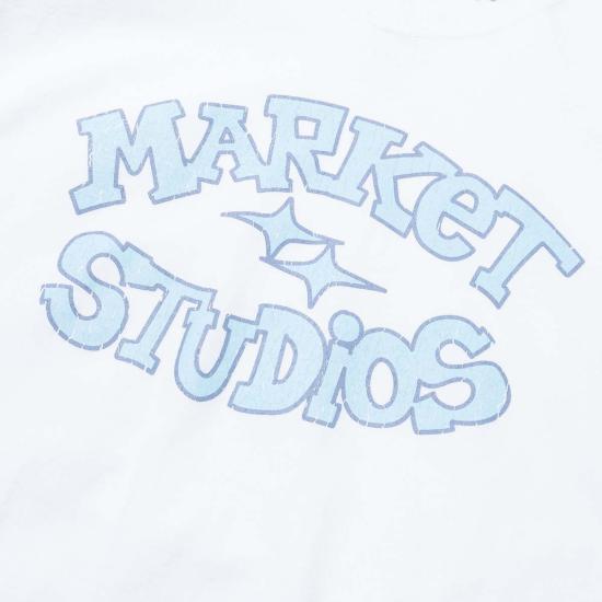  마켓 반팔 티셔츠 스마일리 올드 스쿨 티셔츠 - MARKET