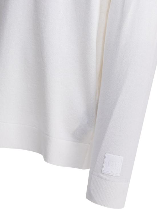 26SS 씨피 컴퍼니 집업 니트 20CLKN064A110578A103 White - C.P. COMPANY