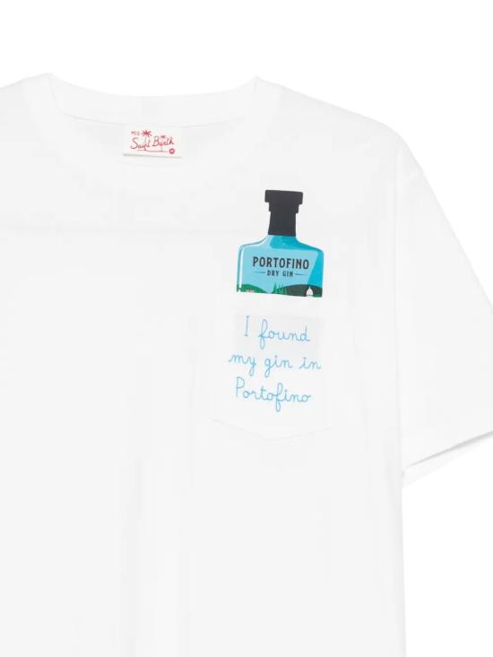 26SS 세인트바쓰 반팔 티셔츠 AUS0001 04517L DRY GIN 01N EMB - MC2 SAINT BARTH