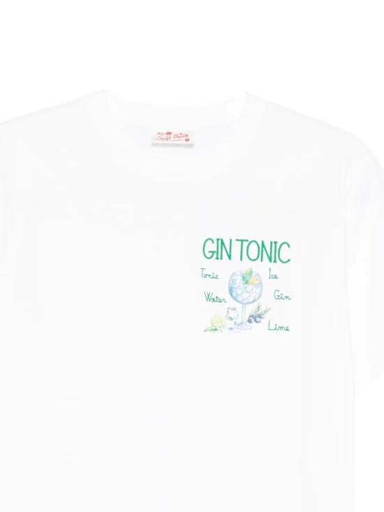 26SS 세인트바쓰 반팔 티셔츠 POT0001 02489L GIN TONIC RECIPE 01N EMB - MC2 SAINT BARTH