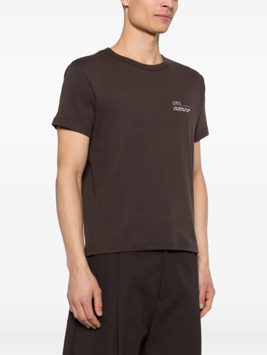 26SS 아페쎄 반팔 티셔츠 COHMW H26577 CAA BROWN - A.P.C.