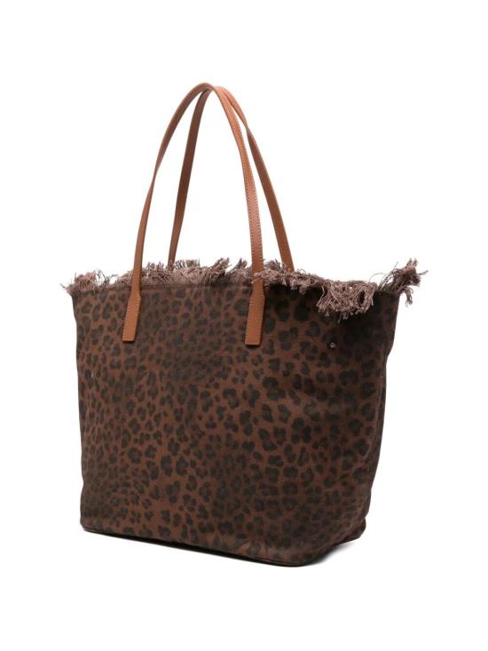 26SS 세인트바쓰 토트백 CBF0001 00588L CANVAS DARK LEOPARD 18 EMB - MC2 SAINT BARTH
