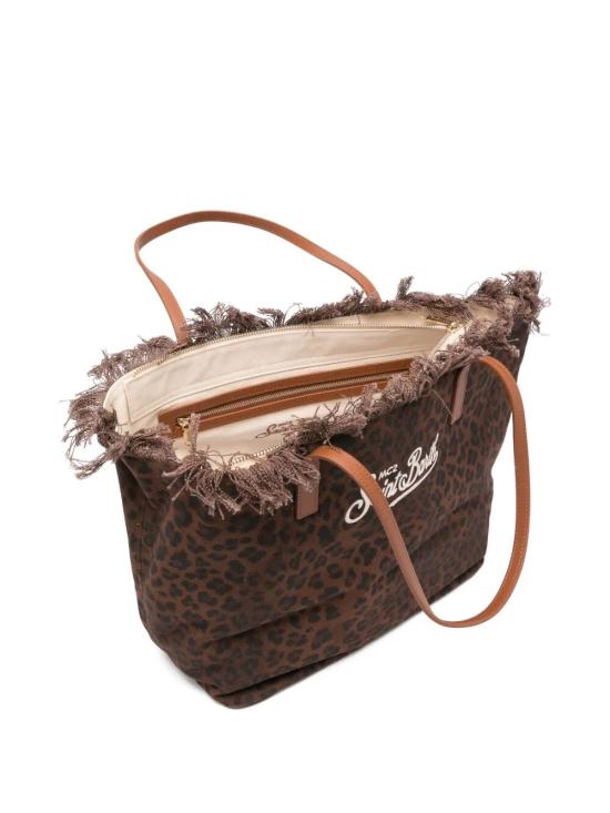 26SS 세인트바쓰 토트백 CBF0001 00588L CANVAS DARK LEOPARD 18 EMB - MC2 SAINT BARTH