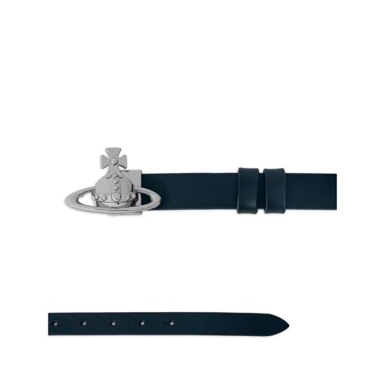 26SS 비비안웨스트우드 가죽 벨트 82010088W L00CH N401 BLUE - VIVIENNE WESTWOOD