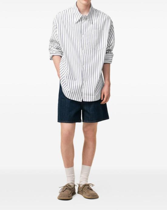 26SS 아미 긴팔 셔츠 USH808CO0220 A074 Blanc encre - AMI